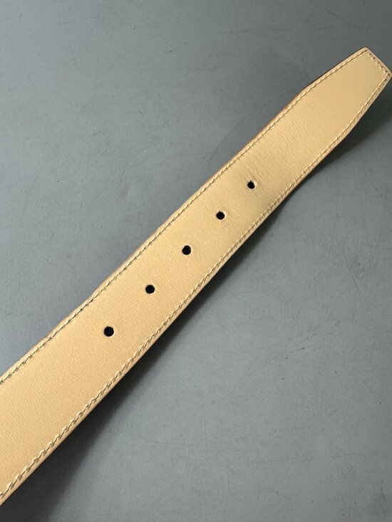 New Crockett & Jones Tan Scotch Grain Men\'s Belt, Size 36 main image 4